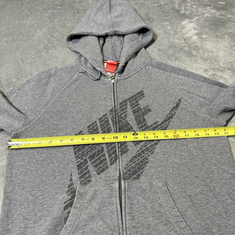 NIKE Womens Gray Full‎ Zip Big Logo jacket Size L 678370-091 Outdoor Athletic